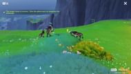 Take a picture of a Chestnut Goat jumping or headbutting (Image via HoYoverse)